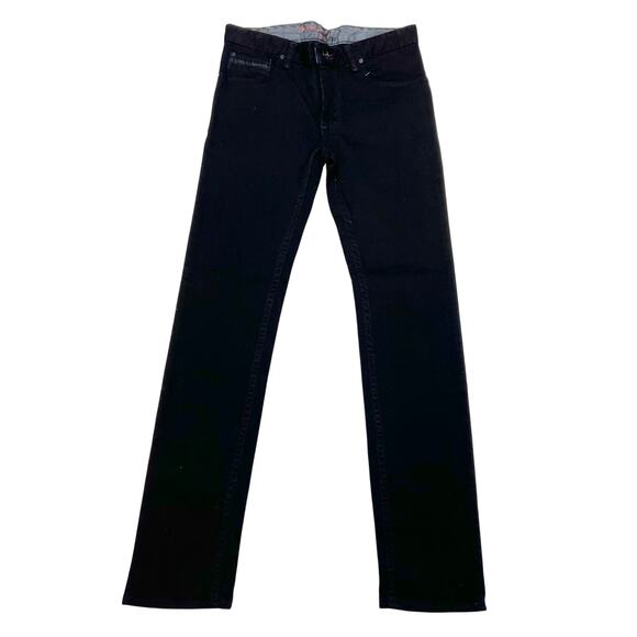 Vans Off The Wall Jeans Custom Made For You Skinny Fit Men 26x26 (12) Black New - Picture 1 of 9